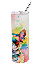 Load image into Gallery viewer, French Bulldog Hippie Dawg Stainless Steel Skinny Tumbler
