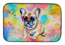 Load image into Gallery viewer, French Bulldog Hippie Dawg Dish Drying Mat