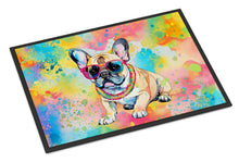 Load image into Gallery viewer, French Bulldog Hippie Dawg Doormat - 24x36 Decorative Floor Mat – Indoor/Outdoor Rug with Artistic Flair