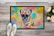 Load image into Gallery viewer, French Bulldog Hippie Dawg Doormat - 18X27 Indoor / Outdoor Rug | Made in USA