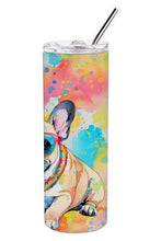 Load image into Gallery viewer, French Bulldog Hippie Dawg Stainless Steel Skinny Tumbler