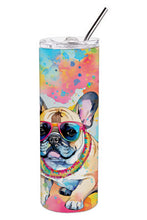 Load image into Gallery viewer, French Bulldog Hippie Dawg Stainless Steel Skinny Tumbler