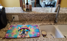 Load image into Gallery viewer, French Bulldog Hippie Dawg Dish Drying Mat