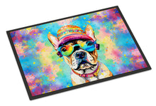 Load image into Gallery viewer, French Bulldog Hippie Dawg Doormat - 24x36 Decorative Floor Mat – Indoor/Outdoor Rug with Artistic Flair