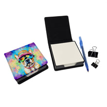 Load image into Gallery viewer, French Bulldog Hippie Dawg PU Leather Note Paper Holder