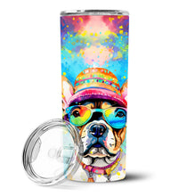 Load image into Gallery viewer, French Bulldog Hippie Dawg Stainless Steel Skinny Tumbler