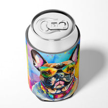 Load image into Gallery viewer, French Bulldog Hippie Dawg Can or Bottle Hugger