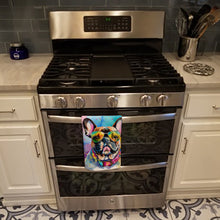 Load image into Gallery viewer, French Bulldog Hippie Dawg Kitchen Towel