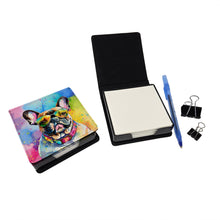Load image into Gallery viewer, French Bulldog Hippie Dawg PU Leather Note Paper Holder