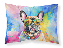 Load image into Gallery viewer, French Bulldog Hippie Dawg Standard Pillowcase – Artistic Decorative Front, White Back