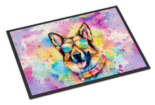 Load image into Gallery viewer, German Shepherd Hippie Dawg Doormat - 18X27 Indoor / Outdoor Rug | Made in USA