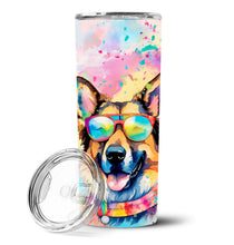 Load image into Gallery viewer, German Shepherd Hippie Dawg Stainless Steel Skinny Tumbler