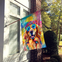 Load image into Gallery viewer, Golden Retriever Hippie Dawg House Flag