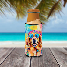 Load image into Gallery viewer, Golden Retriever Hippie Dawg Slim Can Huggers – Fun, Functional Drink Coolers for Every Occasion