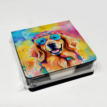 Load image into Gallery viewer, Golden Retriever Hippie Dawg PU Leather Note Paper Holder