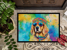 Load image into Gallery viewer, Golden Retriever Hippie Dawg Doormat - 24x36 Decorative Floor Mat – Indoor/Outdoor Rug with Artistic Flair