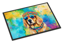 Load image into Gallery viewer, Golden Retriever Hippie Dawg Doormat - 24x36 Decorative Floor Mat – Indoor/Outdoor Rug with Artistic Flair