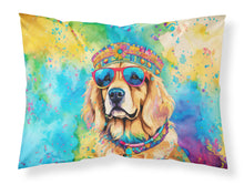 Load image into Gallery viewer, Golden Retriever Hippie Dawg Standard Pillowcase – Artistic Decorative Front, White Back