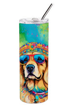 Load image into Gallery viewer, Golden Retriever Hippie Dawg Stainless Steel Skinny Tumbler