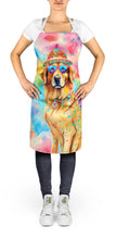 Load image into Gallery viewer, Golden Retriever Hippie Dawg Apron – Artist-Designed Kitchen, BBQ &amp; Craft Apron
