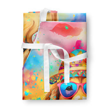 Load image into Gallery viewer, Golden Retriever Hippie Dawg Apron – Artist-Designed Kitchen, BBQ &amp; Craft Apron