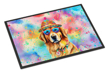 Load image into Gallery viewer, Golden Retriever Hippie Dawg Doormat - 24x36 Decorative Floor Mat – Indoor/Outdoor Rug with Artistic Flair