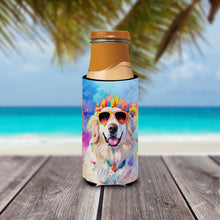 Load image into Gallery viewer, Great Pyrenees Hippie Dawg Slim Can Huggers – Fun, Functional Drink Coolers for Every Occasion