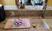 Load image into Gallery viewer, Great Pyrenees Hippie Dawg Dish Drying Mat