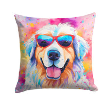 Load image into Gallery viewer, Great Pyrenees Hippie Dawg Throw Pillow - 14x14 Decorative Pillow – Art for Your Home &amp; Patio