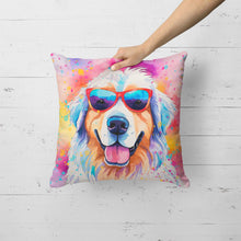 Load image into Gallery viewer, Great Pyrenees Hippie Dawg Fabric Decorative Pillow