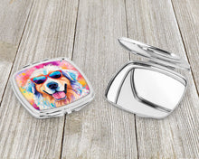 Load image into Gallery viewer, Great Pyrenees Hippie Dawg Compact Mirror – Stylish Purse Mirror with Artistic Covers