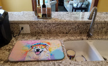 Load image into Gallery viewer, Great Pyrenees Hippie Dawg Dish Drying Mat