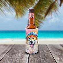 Load image into Gallery viewer, Great Pyrenees Hippie Dawg Slim Can Huggers – Fun, Functional Drink Coolers for Every Occasion