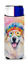 Load image into Gallery viewer, Great Pyrenees Hippie Dawg Slim Can Huggers – Fun, Functional Drink Coolers for Every Occasion
