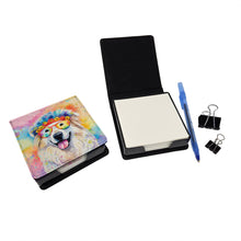 Load image into Gallery viewer, Great Pyrenees Hippie Dawg PU Leather Note Paper Holder