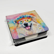 Load image into Gallery viewer, Great Pyrenees Hippie Dawg PU Leather Note Paper Holder