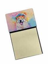 Load image into Gallery viewer, Great Pyrenees Hippie Dawg Sticky Note Holder- Refiilable Desk Accessory Note Pad
