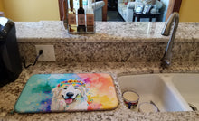 Load image into Gallery viewer, Great Pyrenees Hippie Dawg Dish Drying Mat