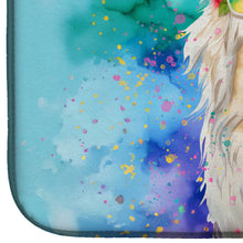 Load image into Gallery viewer, Great Pyrenees Hippie Dawg Dish Drying Mat