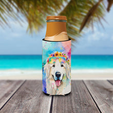 Load image into Gallery viewer, Great Pyrenees Hippie Dawg Slim Can Huggers – Fun, Functional Drink Coolers for Every Occasion