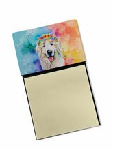 Load image into Gallery viewer, Great Pyrenees Hippie Dawg Sticky Note Holder- Refiilable Desk Accessory Note Pad