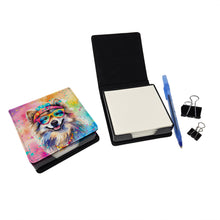 Load image into Gallery viewer, Keeshond Hippie Dawg PU Leather Note Paper Holder