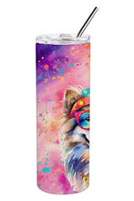 Load image into Gallery viewer, Keeshond Hippie Dawg Stainless Steel Skinny Tumbler