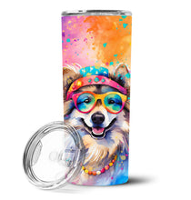 Load image into Gallery viewer, Keeshond Hippie Dawg Stainless Steel Skinny Tumbler