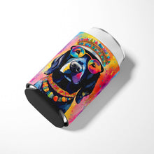 Load image into Gallery viewer, Black Labrador Hippie Dawg Can or Bottle Hugger