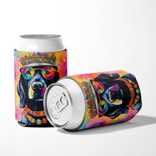 Load image into Gallery viewer, Black Labrador Hippie Dawg Can or Bottle Hugger