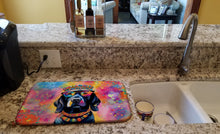 Load image into Gallery viewer, Black Labrador Hippie Dawg Dish Drying Mat