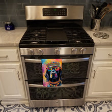 Load image into Gallery viewer, Black Labrador Hippie Dawg Kitchen Towel