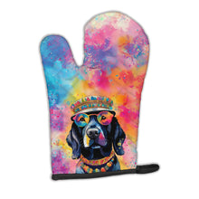 Load image into Gallery viewer, Black Labrador Hippie Dawg Oven Mitt