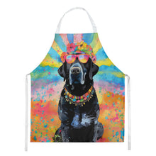 Load image into Gallery viewer, Black Labrador Hippie Dawg Apron – Artist-Designed Kitchen, BBQ &amp; Craft Apron